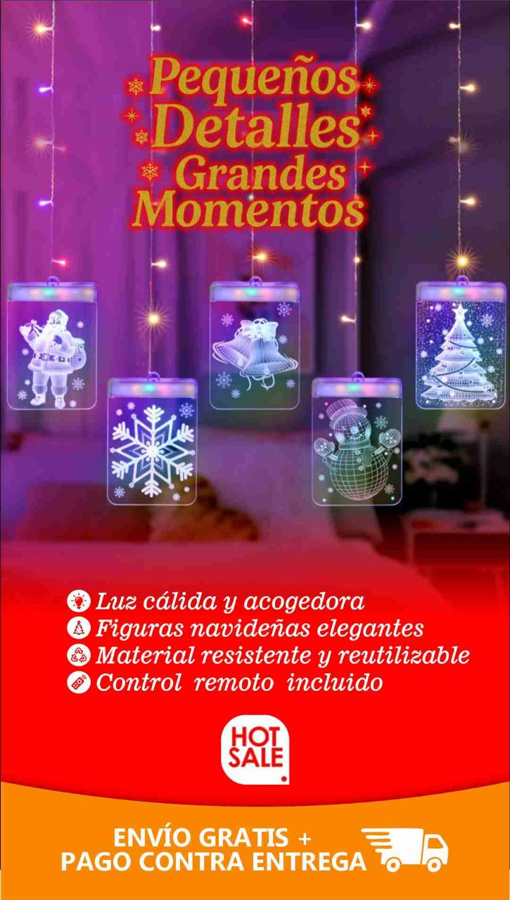 LUCES NAVIDEÑAS LED 3D