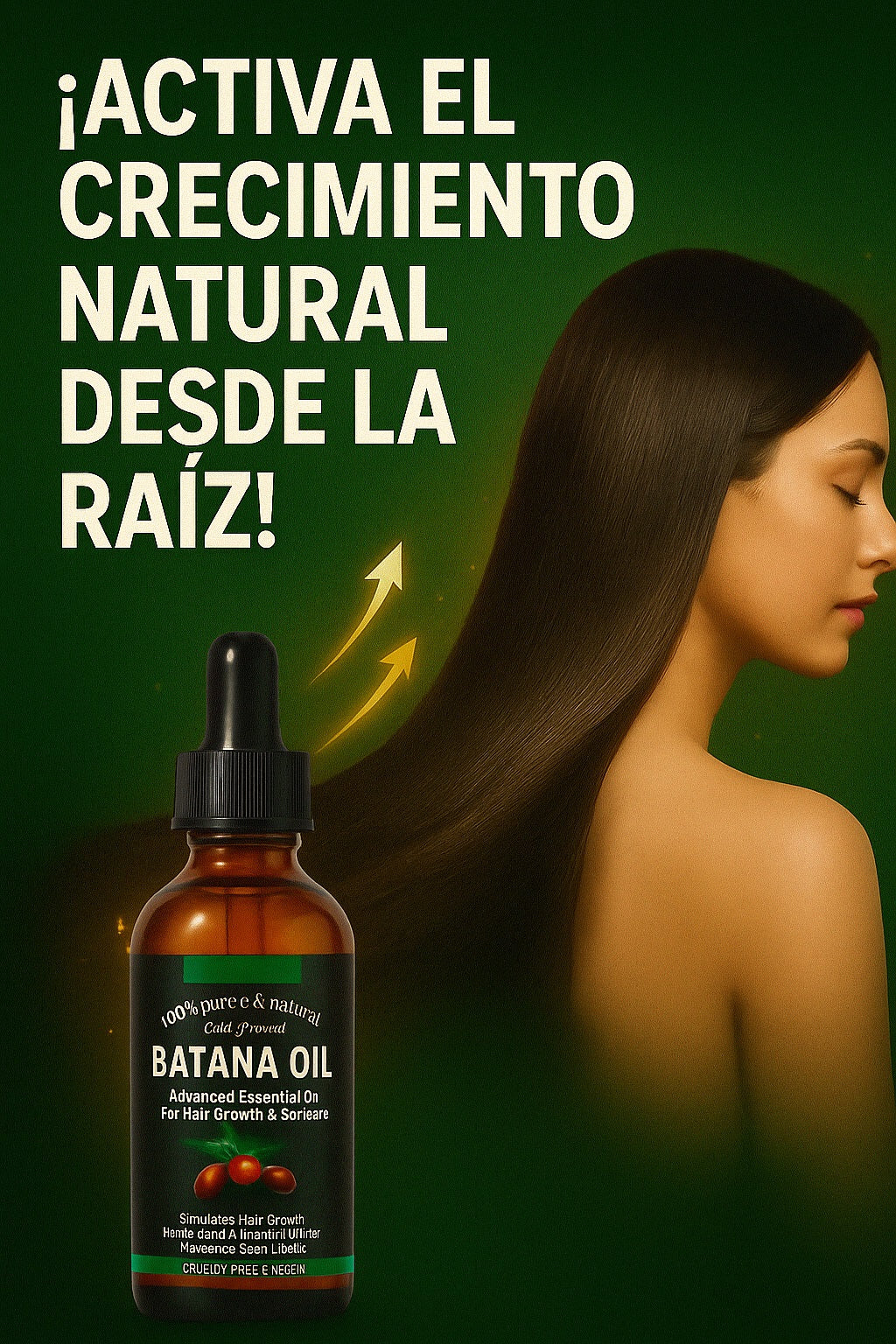 ACEITE DE BATANA GLOW - RECUPERA HASTA 5 AÑOS DE CABELLO PERDIDO EN TAN SOLO 8 SEMANAS