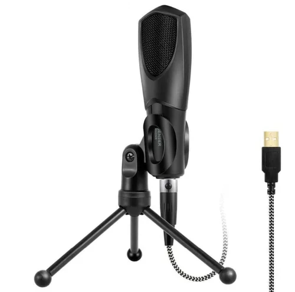 Micrófono Condensador Con Trípode Para Computador Y Cel/usb