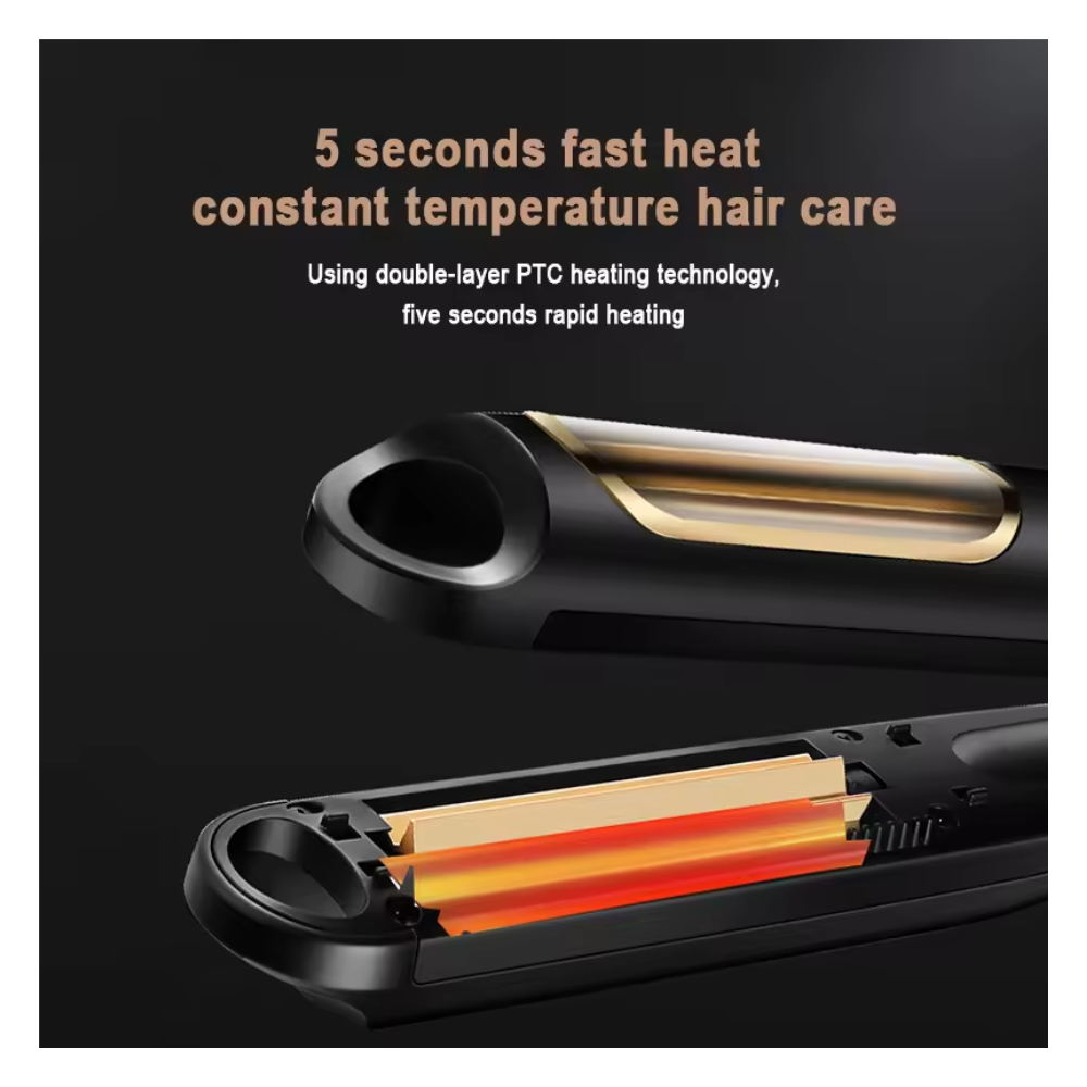 Plancha Para Cabello Efecto Rizador