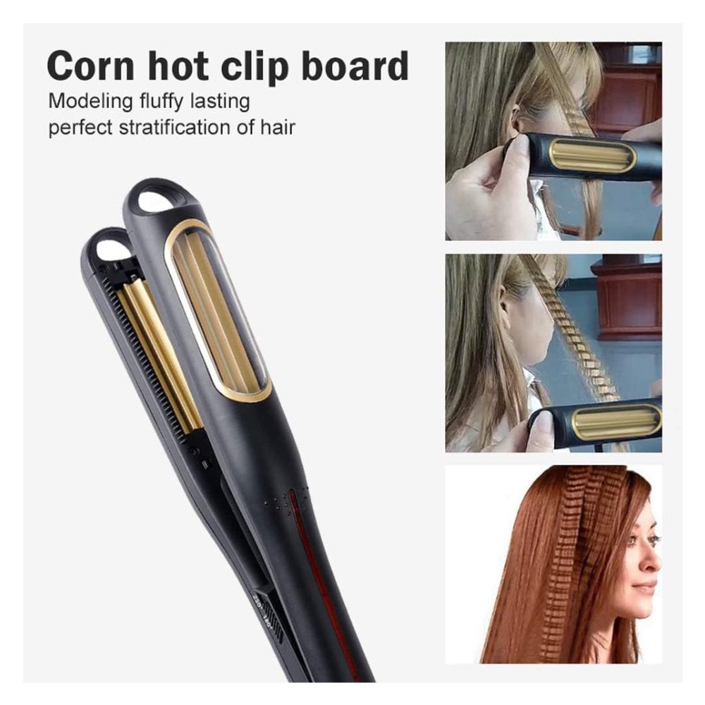 Plancha Para Cabello Efecto Rizador