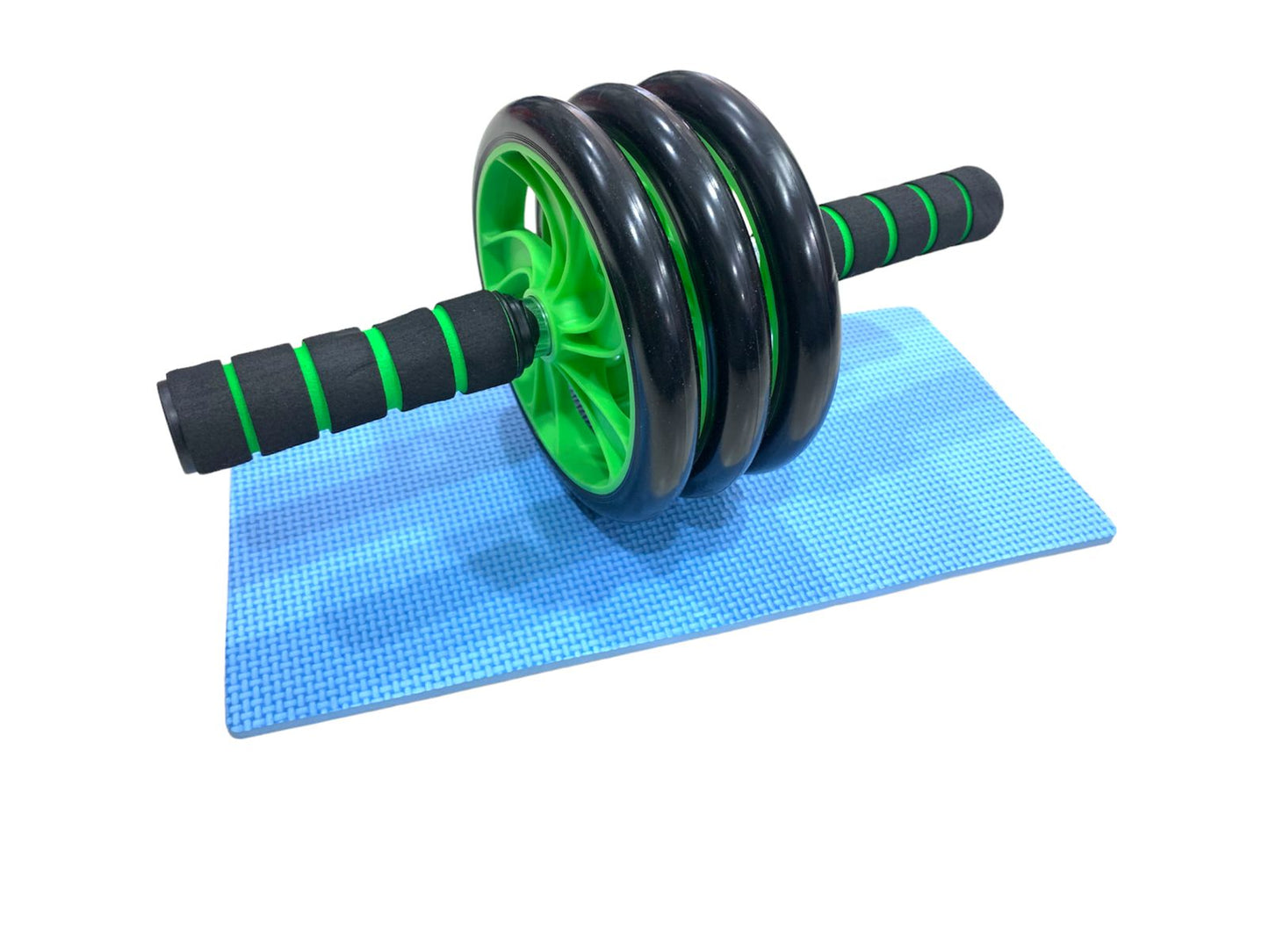 Rueda Abdominal Triple Rodillo Ejercicio Brazos Espalda Gym