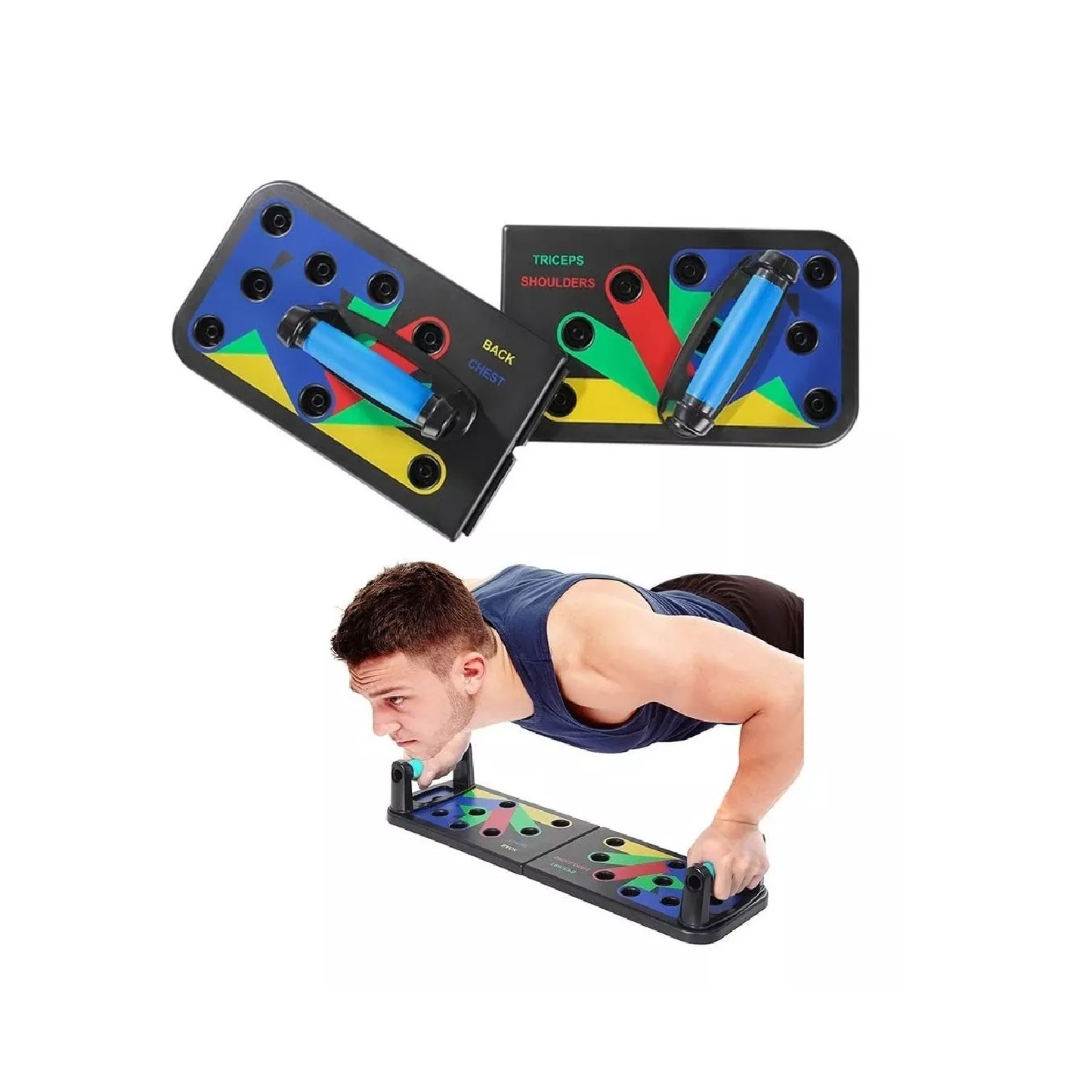 Tabla Flexiones Push Up Triceps Pecho Gym Hombro Espalda