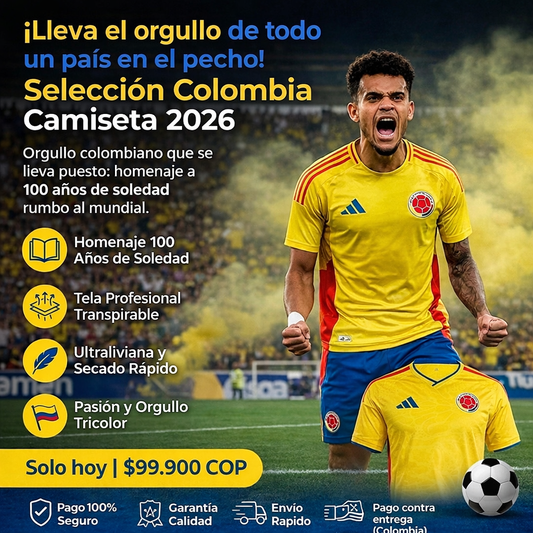 Camiseta Selección Colombia 2026 - Homenaje a Gabriel Garcia Marquez