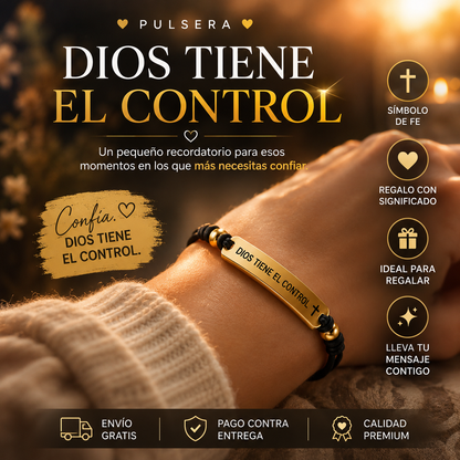 PULSERA DIOS TIENE EL CONTROL 🙏