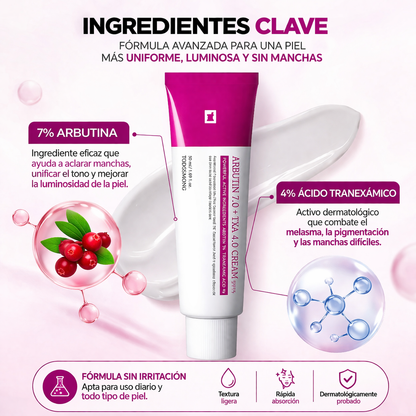 Arbutin 7.0 Txa 4.0 Cream - Despigmentante