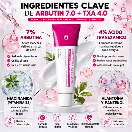 Arbutin 7.0 Txa 4.0 Cream - Despigmentante