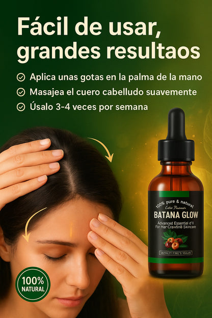 ACEITE DE BATANA GLOW - RECUPERA HASTA 5 AÑOS DE CABELLO PERDIDO EN TAN SOLO 8 SEMANAS