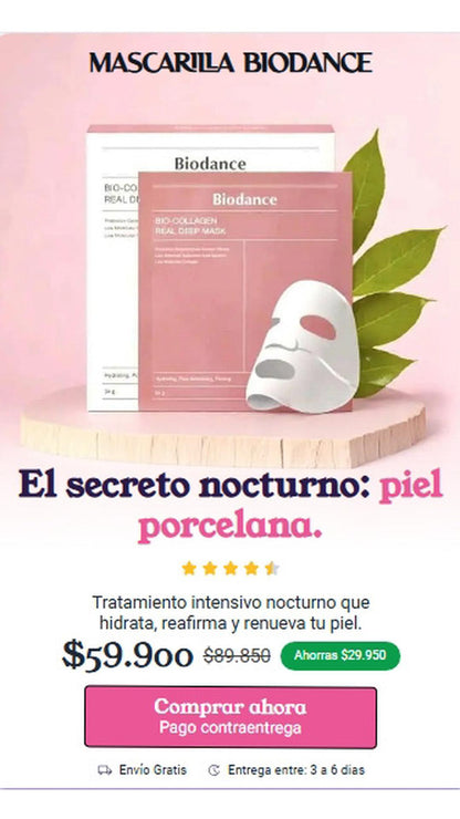 MASCARILLA DE COLÁGENO - BIO DANCE
