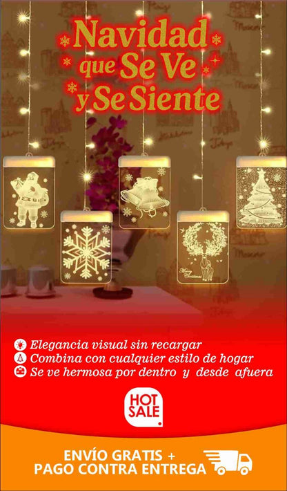 LUCES NAVIDEÑAS LED 3D