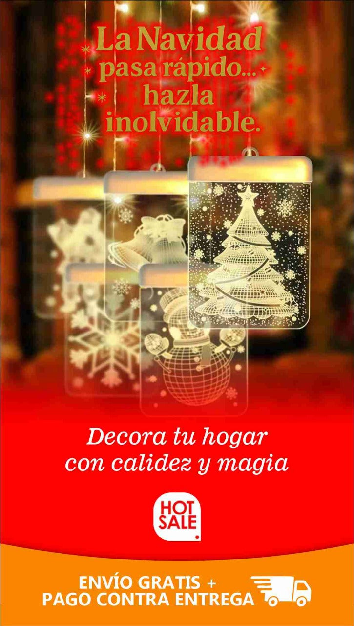 LUCES NAVIDEÑAS LED 3D