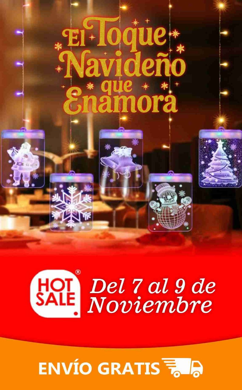 LUCES NAVIDEÑAS LED 3D