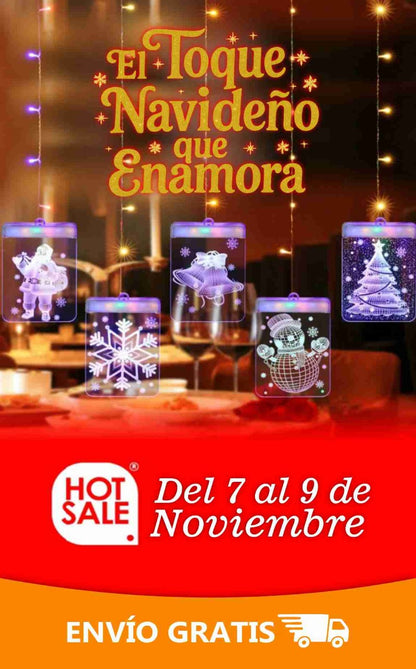 LUCES NAVIDEÑAS LED 3D