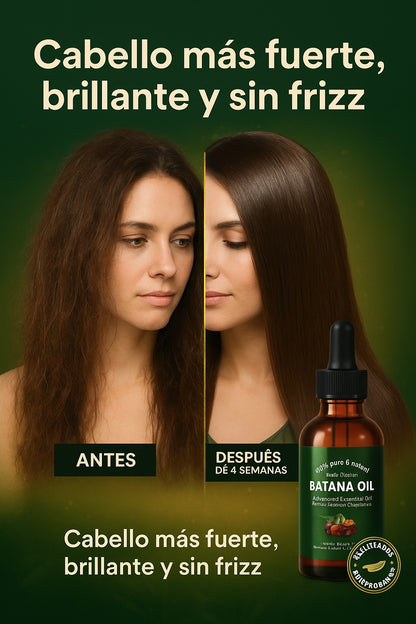ACEITE DE BATANA GLOW - RECUPERA HASTA 5 AÑOS DE CABELLO PERDIDO EN TAN SOLO 8 SEMANAS