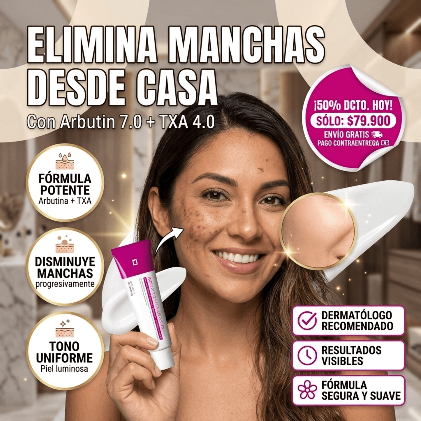 Arbutin 7.0 Txa 4.0 Cream - Despigmentante