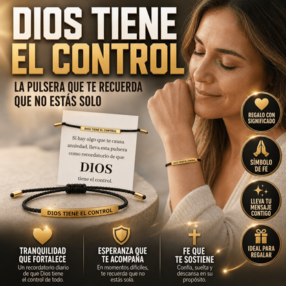 PULSERA DIOS TIENE EL CONTROL 🙏