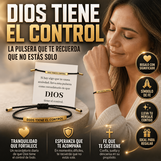 PULSERA DIOS TIENE EL CONTROL 🙏