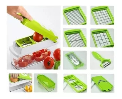 🥝🥗🍉PICATODO NICER DICER 11 EN 1 SET CORTADOR, PICADOR, REBANADOR Y RALLADOR🥝🥗🍉