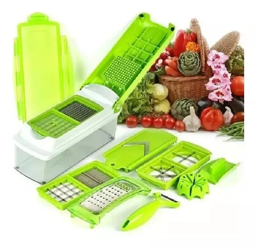 🥝🥗🍉PICATODO NICER DICER 11 EN 1 SET CORTADOR, PICADOR, REBANADOR Y RALLADOR🥝🥗🍉