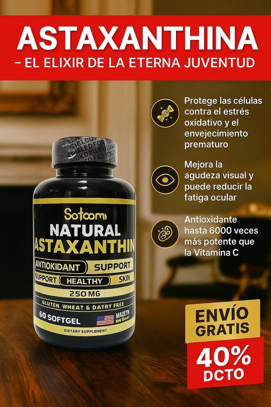 Astaxanthina -  El Elixir de la Eterna Juventud