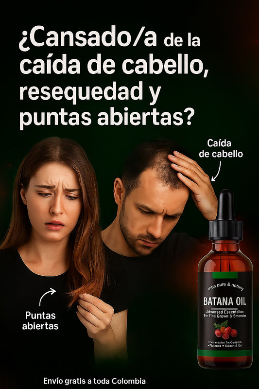ACEITE DE BATANA GLOW - RECUPERA HASTA 5 AÑOS DE CABELLO PERDIDO EN TAN SOLO 8 SEMANAS