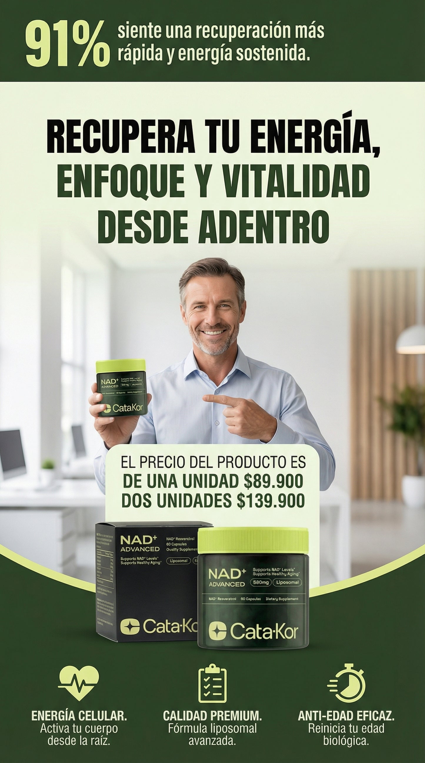 NAD + ADVANCED CATA KOR - REJUVENECIMIENTO TOTAL
