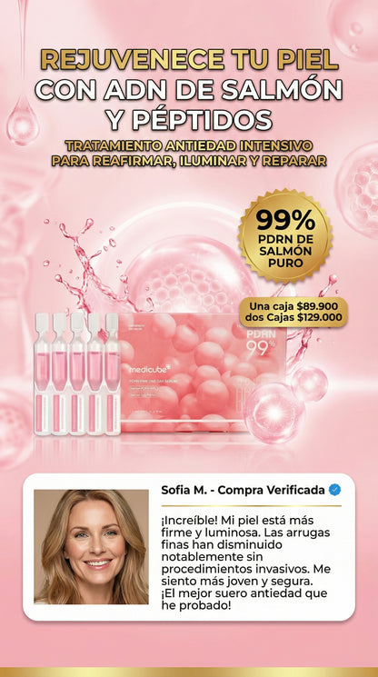 PRDN DE SALMON MEDICUBE EN  AMPOLLAS
