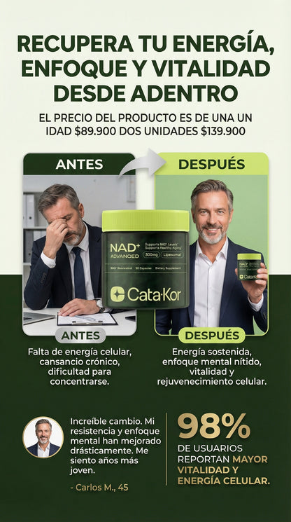 NAD + ADVANCED CATA KOR - REJUVENECIMIENTO TOTAL