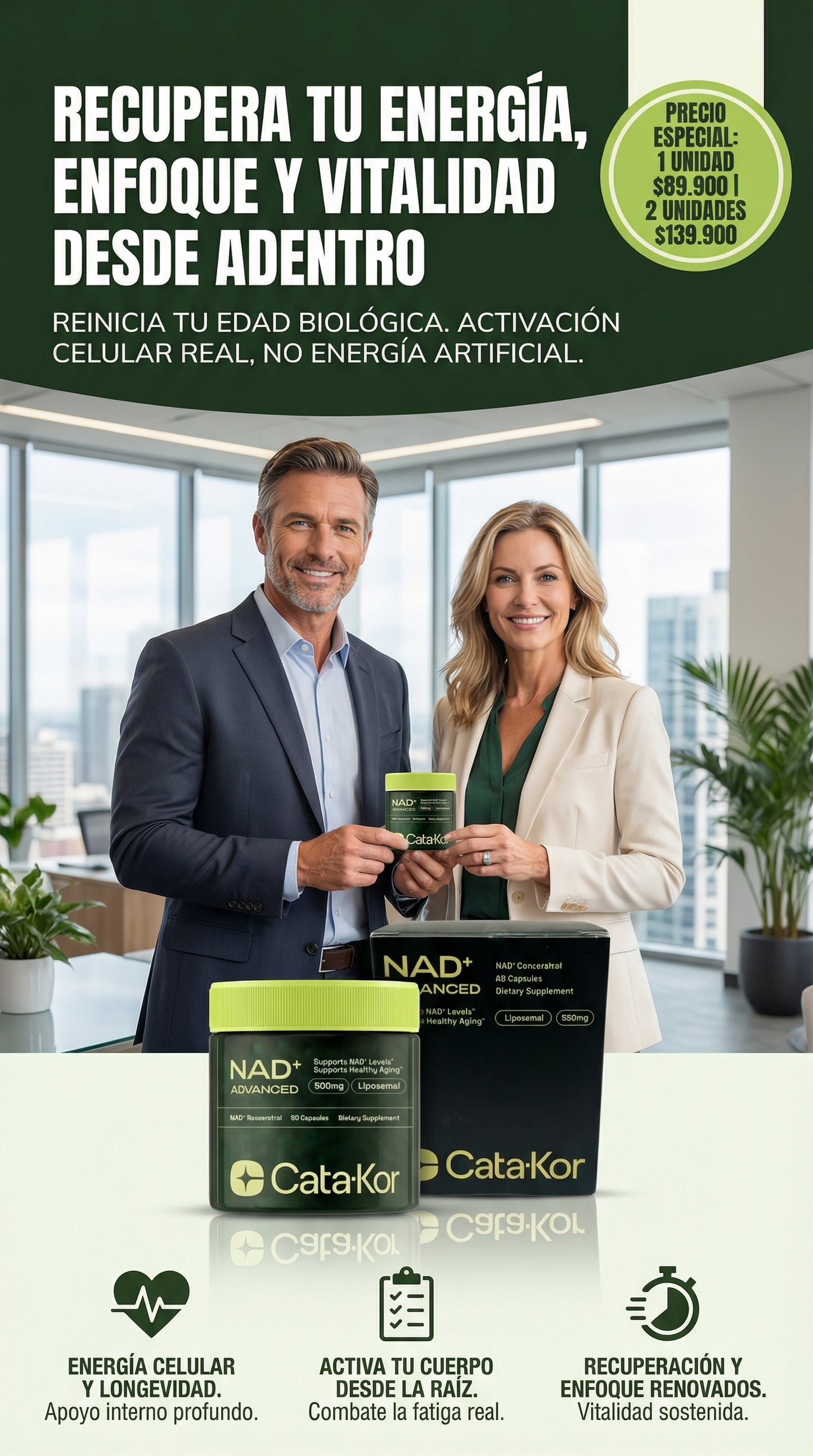 NAD + ADVANCED CATA KOR - REJUVENECIMIENTO TOTAL